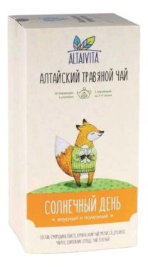 Чай Алтайвита Солнечный день травяной, 40г